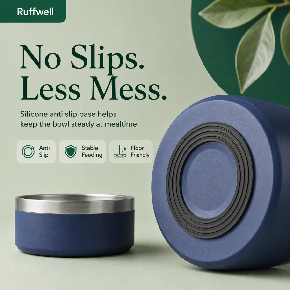 stainless Steel Bowl | Anti-slip