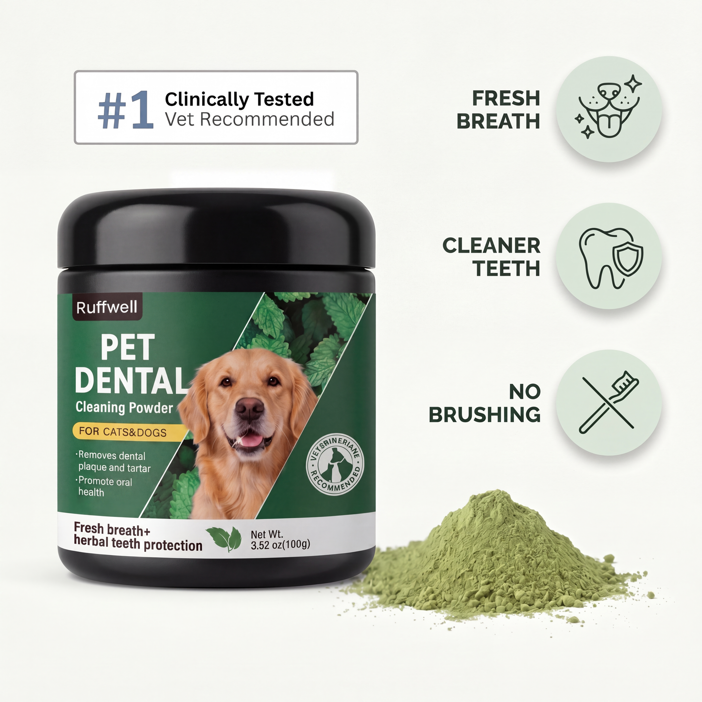 Ruffwell™ Pet Dental Cleaning Powder